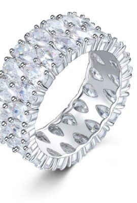 Beautiful Geometric  Crystal Zircon Stone Ring