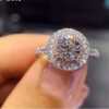 Awesome 925 Silver Charm  Princess Pink Stone Ring - Image 4