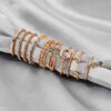 Wonderful  8pcs Bohemian Geometric Rings Set - Image 2