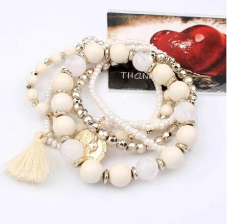 Exquisite  Multilayer Beads  Wristlet Bracelet