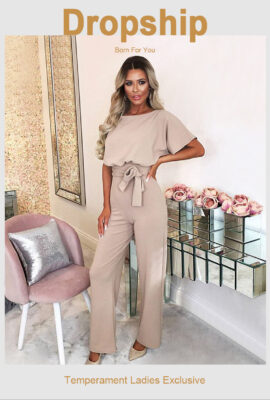 Exquisite New Fashion Short Sleeve Jumpsuit