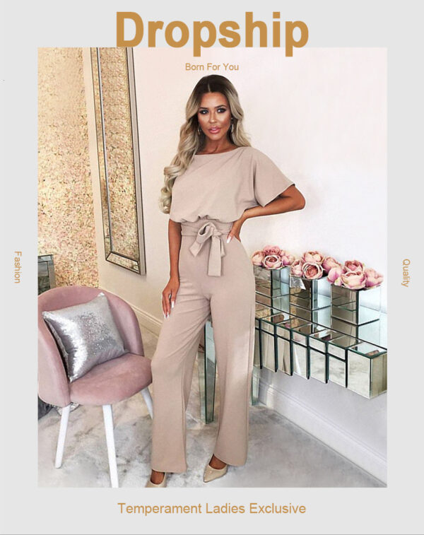 Exquisite New Fashion Short Sleeve Jumpsuit