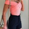 Gorgeous  High Waist  Beading Frill Shorts - Image 3