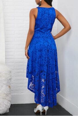 Stunning And Sleeveless Floral Lace Dress
