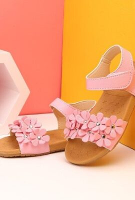 Enchanting Girls Soft Leather Flower Children Sandals